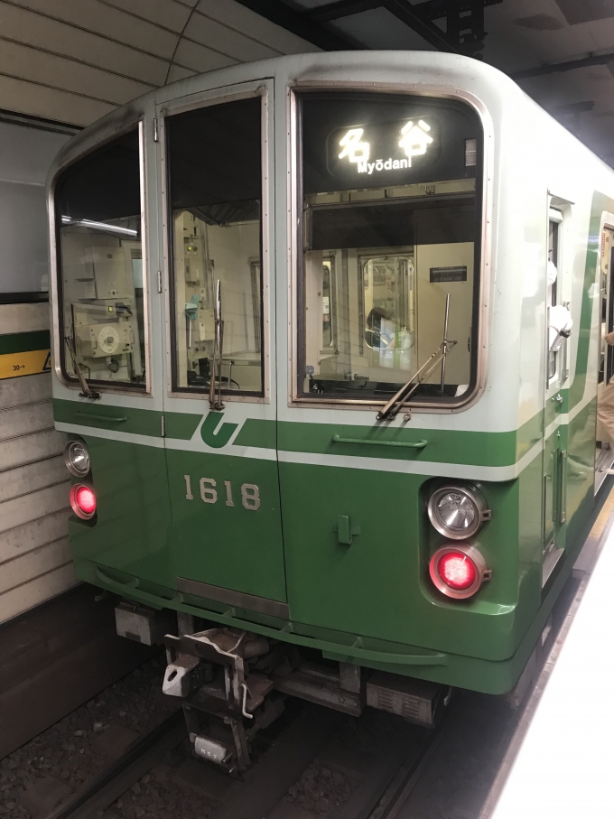 鉄道フォト・写真：神戸市交通局1000形電車 1618 三宮駅 (神戸市営地下鉄) 鉄道フォト・写真 by Seris185さん - 撮影日 2023/08/03 23:10