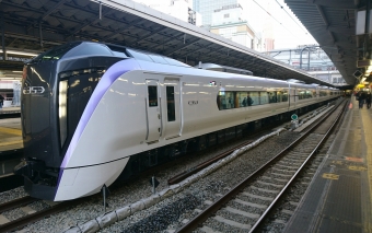 JR東日本E353系電車 クハE352形(Tc') あずさ(特急) クハe352-19 鉄道フォト・写真 by はしやん@愛知さん 新宿駅 (JR)：2019年03月24日17時ごろ