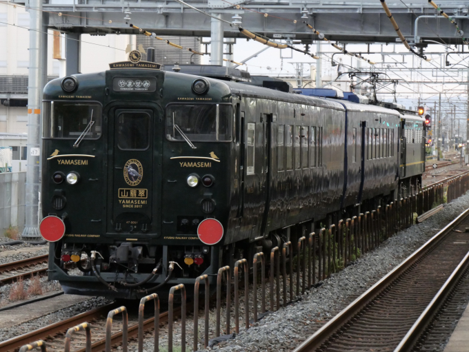 野洲 N) 97962 JR キハ47 8000形ディーゼルカー（九州色・鹿児島車両