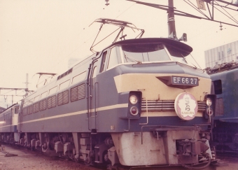 国鉄EF66形電気機関車 EF66 27 鉄道フォト・写真 by レフカーボさん 田町駅 (東京都)：1978年10月15日00時ごろ
