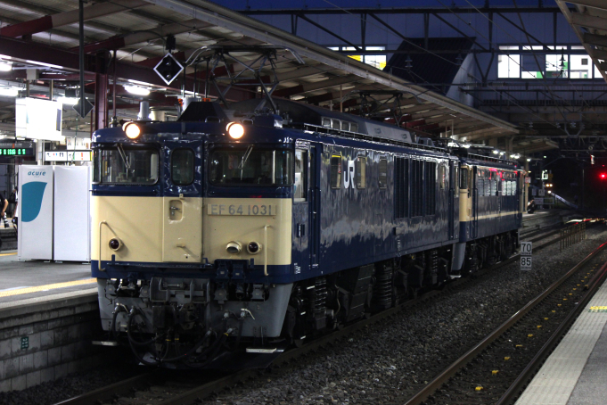 JR東日本 国鉄EF64形電気機関車 EF65-1115 NN廃車回送 EF64 1031 塩尻