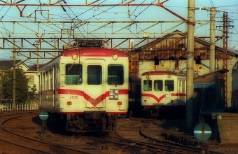 えちぜん鉄道 2000形 2103 鉄道フォト・写真 by norikadさん 福井口駅：1988年12月31日00時ごろ