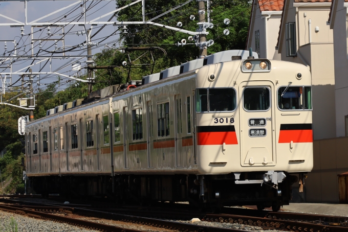 鉄道フォト・写真：山陽電車 山陽電気鉄道3000系電車 3018 霞ヶ丘駅 (兵庫県) 鉄道フォト・写真 by norikadさん - 撮影日 2021/08/30 08:57