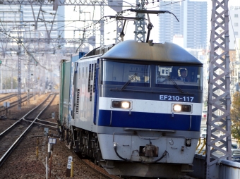 JR貨物 EF210形 EF210-117 鉄道フォト・写真 by norikadさん 元町駅 (兵庫県|JR)：2016年12月10日10時ごろ