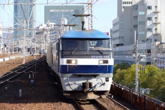 JR貨物 EF210形 EF210-153 鉄道フォト・写真 by norikadさん 元町駅 (兵庫県|JR)：2016年12月10日10時ごろ