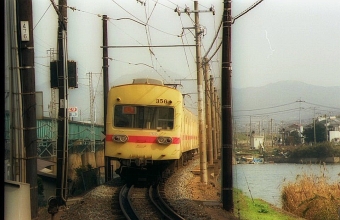 西日本鉄道 西鉄300形電車 356 鉄道フォト・写真 by norikadさん 名島駅：1990年02月12日00時ごろ