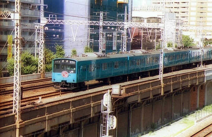 JR西日本 国鉄201系電車 鉄道フォト・写真 by norikadさん 兵庫駅：1999年09月05日00時ごろ