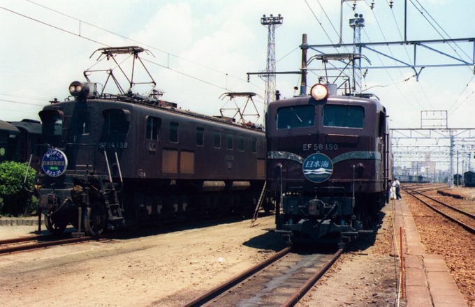 鉄道フォト・写真：JR貨物 国鉄EF58形電気機関車 EF58-150 吹田機関区 鉄道フォト・写真 by norikadさん - 撮影日 1987/07/26 00:00