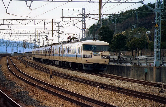 国鉄117系電車 鉄道フォト・写真 by norikadさん 須磨駅：1987年02月01日00時ごろ