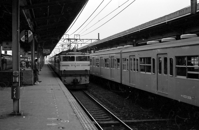 国鉄EF65形電気機関車 EF65-502 鉄道フォト・写真 by norikadさん 明石駅：1974年05月12日00時ごろ
