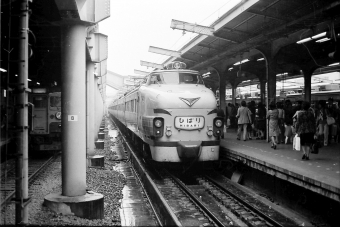 国鉄485系電車 モハ483形(M) ひばり(特急) 鉄道フォト・写真 by norikadさん 上野駅 (JR)：1974年10月26日00時ごろ
