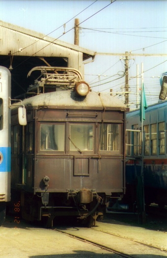 熊本電気鉄道モハ71形電車 鉄道フォト・写真 by norikadさん 北熊本駅：1998年12月26日00時ごろ