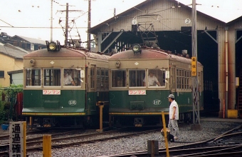 京福電気鉄道 125 鉄道フォト・写真 by norikadさん 西院駅 (京福電鉄)：1987年06月14日00時ごろ