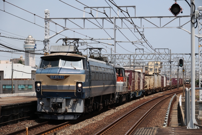 JR貨物 EF66形 EF66 27 鉄道フォト・写真 by norikadさん 明石駅：2022年07月10日13時ごろ