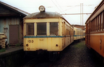 一畑電車 クハ100形 103 鉄道フォト・写真 by norikadさん ：1992年04月04日00時ごろ
