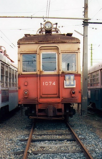 広島電鉄1070形電車 1074 鉄道フォト・写真 by norikadさん ：1987年12月29日00時ごろ