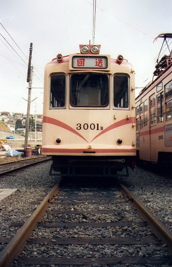 広島電鉄3000形電車 3001 鉄道フォト・写真 by norikadさん ：1987年12月29日00時ごろ