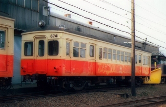 北陸鉄道 3741 鉄道フォト・写真 by norikadさん 鶴来駅：1988年12月30日00時ごろ