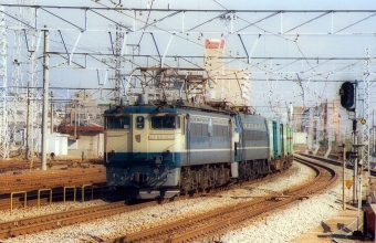 JR貨物 国鉄EF65形電気機関車 EF65-1079 鉄道フォト・写真 by norikadさん 鷹取駅：1989年01月07日00時ごろ