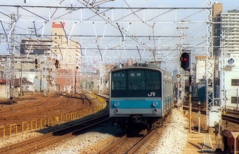 JR西日本 国鉄205系電車 鉄道フォト・写真 by norikadさん 鷹取駅：1989年01月07日00時ごろ