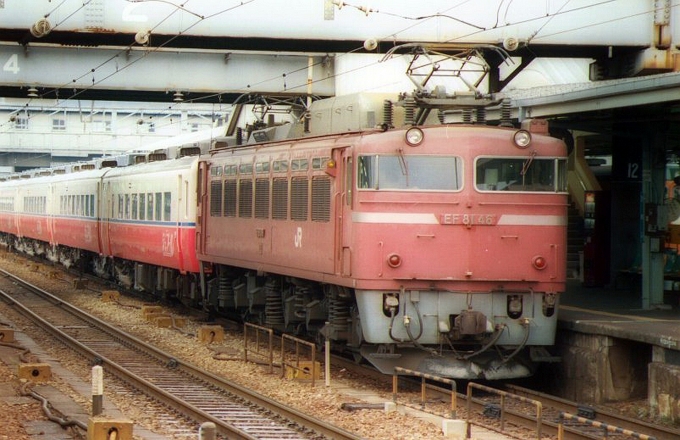 JR貨物 国鉄EF81形電気機関車 EF81-46 鉄道フォト・写真 by norikadさん 姫路駅：1989年01月29日00時ごろ