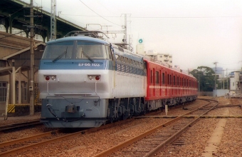 JR貨物 国鉄EF66形電気機関車 EF66-103 鉄道フォト・写真 by norikadさん 兵庫駅：1989年03月05日00時ごろ