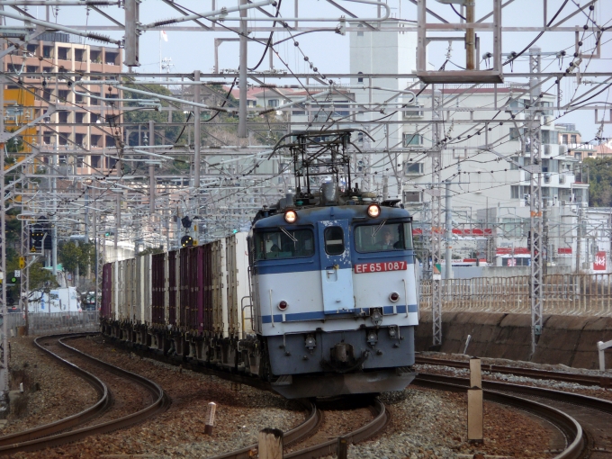 JR貨物 国鉄EF65形電気機関車 EF65-1087 鉄道フォト・写真 by norikadさん 須磨駅：2012年03月03日12時ごろ