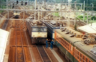JR東日本 国鉄EF63形電気機関車 EF63-4 鉄道フォト・写真 by norikadさん 横川駅 (群馬県)：1989年07月31日00時ごろ