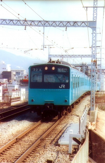 JR西日本 国鉄201系電車 鉄道フォト・写真 by norikadさん 新長田駅 (JR)：1989年10月15日00時ごろ