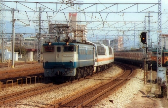 JR西日本 国鉄EF65形電気機関車 鉄道フォト・写真 by norikadさん 鷹取駅：1989年11月03日00時ごろ