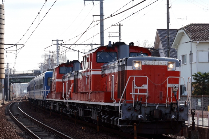 鉄道フォト・写真：JR西日本 国鉄DD51形ディーゼル機関車 DD51-1183 土山駅 鉄道フォト・写真 by norikadさん - 撮影日 2022/12/28 12:40