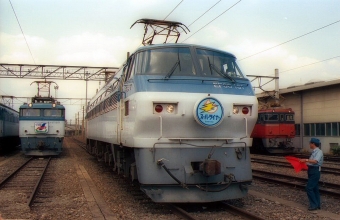 JR貨物 国鉄EF66形電気機関車 EF66-101 鉄道フォト・写真 by norikadさん 吹田駅 (JR)：1989年08月19日00時ごろ