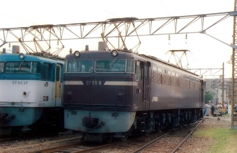 JR貨物 国鉄EF65形電気機関車 EF65-9 鉄道フォト・写真 by norikadさん 吹田駅 (JR)：1989年08月19日00時ごろ