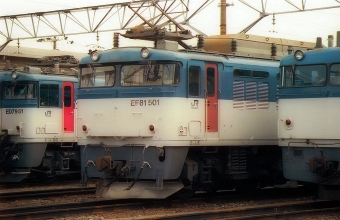 JR貨物 国鉄EF81形電気機関車 EF81-501 鉄道フォト・写真 by norikadさん 吹田駅 (JR)：1989年08月19日00時ごろ