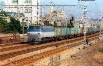 JR貨物 国鉄EF66形電気機関車 EF66-16 鉄道フォト・写真 by norikadさん 須磨駅：1989年11月03日00時ごろ