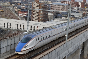 JR東日本 E7・W7系新幹線電車 鉄道フォト・写真 by norikadさん 松任駅：2023年02月07日16時ごろ