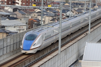 JR東日本 E7・W7系新幹線電車 鉄道フォト・写真 by norikadさん 松任駅：2023年02月07日16時ごろ