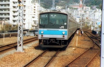 JR西日本 国鉄205系電車 鉄道フォト・写真 by norikadさん 神戸駅 (兵庫県)：1991年11月10日00時ごろ