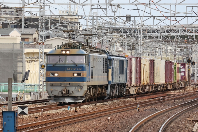 鉄道フォト・写真：JR貨物 EF510形電気機関車 EF510-512 垂水駅 鉄道フォト・写真 by norikadさん - 撮影日 2023/02/14 13:11