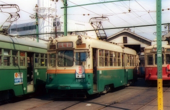 広島電鉄 1901 鉄道フォト・写真 by norikadさん ：1990年03月27日00時ごろ