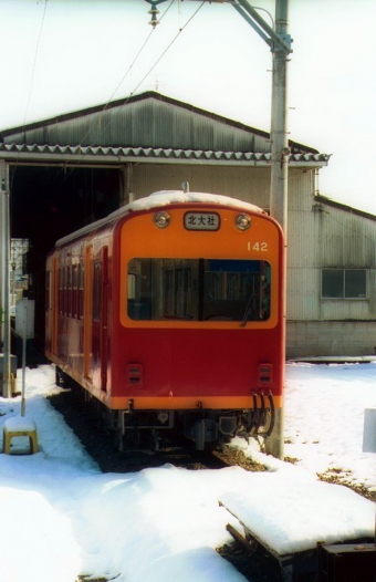 三岐鉄道 140形 142 鉄道フォト・写真 by norikadさん 西桑名駅：1991年12月30日00時ごろ