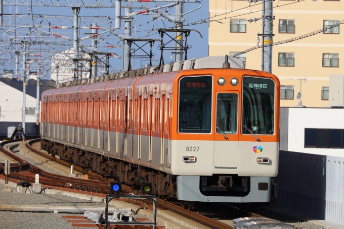 阪神電鉄 阪神8000系電車 8227 西新町駅 鉄道フォト・写真 by norikad 