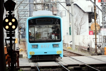 阪堺電気軌道モ601形電車 607 鉄道フォト・写真 by norikadさん 新今宮駅前停留場：2024年03月19日09時ごろ