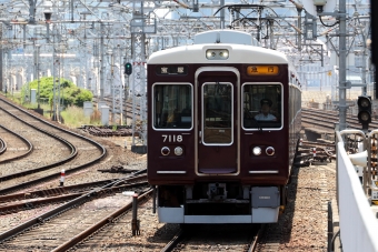 阪急電鉄 阪急7100形(M'c) 7118 鉄道フォト・写真 by norikadさん 十三駅：2024年06月14日11時ごろ