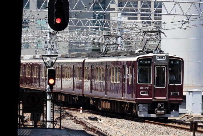 鉄道フォト・写真：阪急電鉄 阪急8000系電車 8080 大阪梅田駅 (阪急) 鉄道フォト・写真 by norikadさん - 撮影日 2024/06/14 12:46