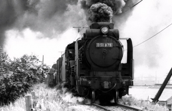 国鉄D51形蒸気機関車 D51-879 鉄道フォト・写真 by norikadさん 吹田駅 (JR)：1970年07月02日00時ごろ
