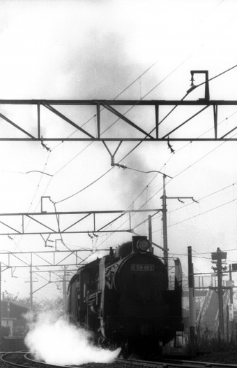 国鉄C59形蒸気機関車 C59 162 鉄道フォト・写真 by norikadさん 小屋浦駅：1970年08月25日00時ごろ