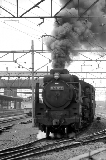 国鉄D51形蒸気機関車 D51-577 鉄道フォト・写真 by norikadさん 倉敷駅：1971年04月21日00時ごろ