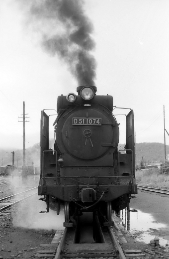 国鉄D51形蒸気機関車 D51-1074 鉄道フォト・写真 by norikadさん 旭川駅：1971年09月12日00時ごろ