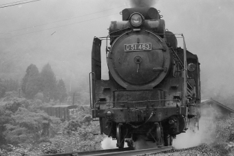 国鉄D51形蒸気機関車 D51-463 鉄道フォト・写真 by norikadさん 山家駅：1971年10月14日00時ごろ